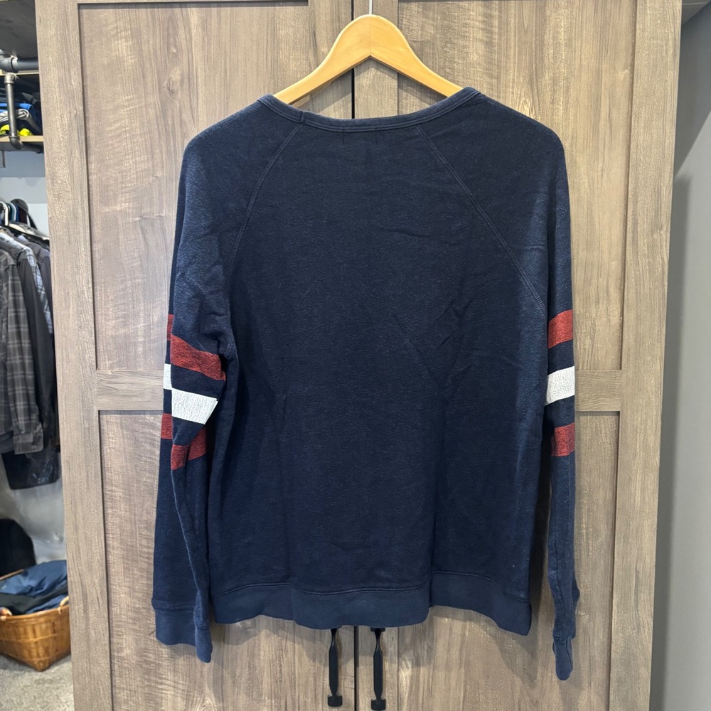 Sundry Here For Halftime Graphic Sweatshirt Navy Blue Size 3 Medium - Picture 2 of 7